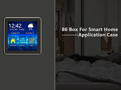 Écran tactile LCD carré IPS TFT 4 pouces avec effet tout en noir 480x480 pour maison intelligente, boîtier 86