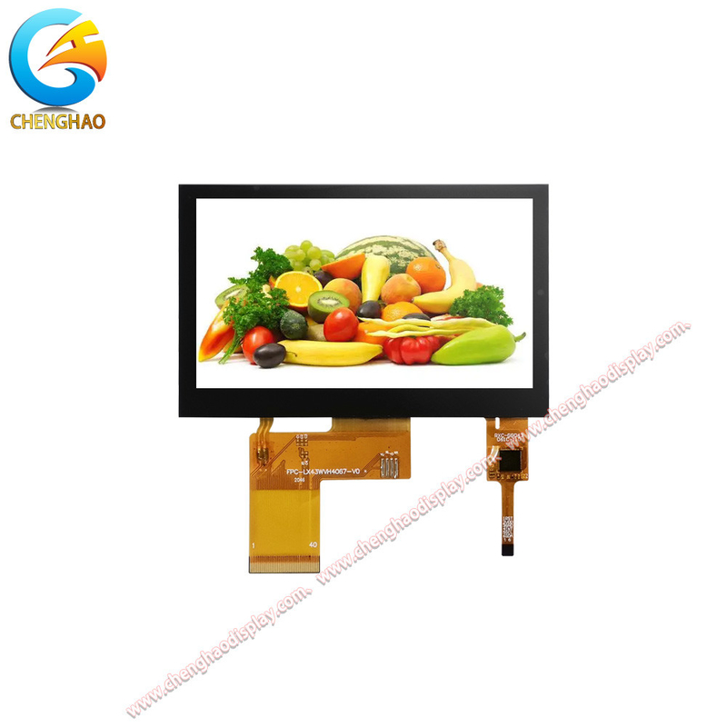 480×272 Pixels LCD Touch Module 4.3" 40pin Wide Temp LCD Display Screen