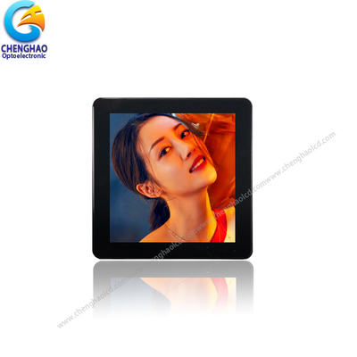 Affichage TFT carré à effet noir de 3,95 pouces 480x480 TFT écran LCD capacitif tactile