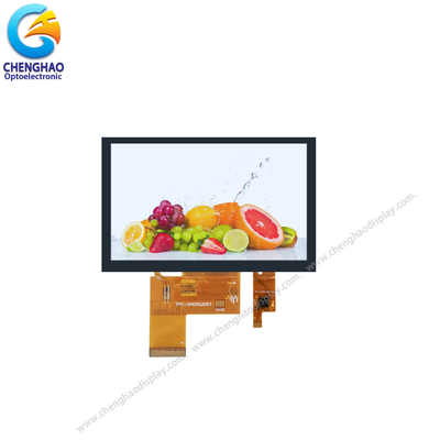 Angle de visualisation libre capacitif de pouce 40pin de l'affichage 5,0 de 800*480 TFT LCD