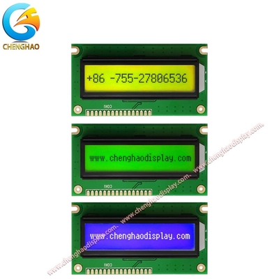 Lumière arrière de l'écran LCD monochrome bleu / jaune vert