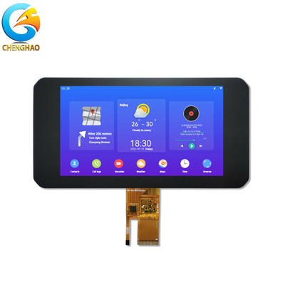 Module TFT IPS personnalisé de 7 pouces Résolution 1024x600 avec panneau tactile capacitif