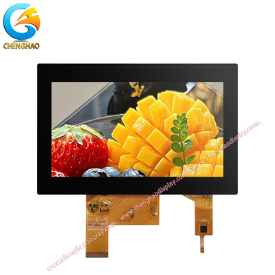 800 480 pixels affichage horizontal 7 pouces toucher capacitif pour la maison de Samrt