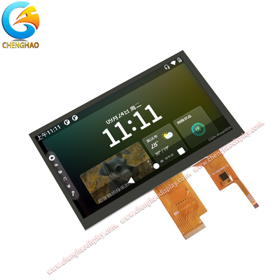 Affichage IPS LCD de 7 pouces 40 broches 1024 * 600 avec direction de vue libre 80/80/80/80
