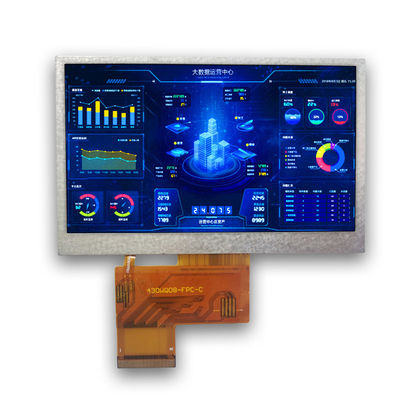 Interface MIPI 800×480 Moniteur LCD industriel 4,3'' 250cd/m2 ROHS