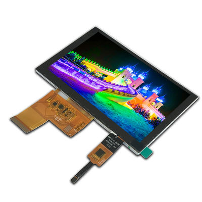 TN Transmissif 800x480 Lcd Écran tactile capacitif 300cd/m2 Lumière arrière LED blanche