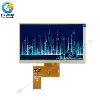 7.0 pouces Écran LCD TFT minuscule 800*480 Résolution Lumière arrière LED blanche