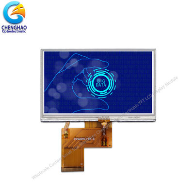 Écran tactile LCD résistif à transmission TN de 4,3 pouces TFT RTP sans halogène